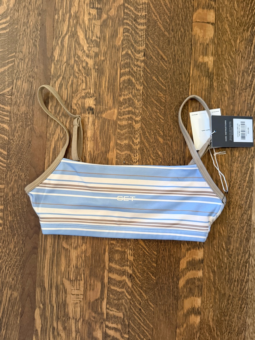 SET Active Stripe Bra in Palmetto
